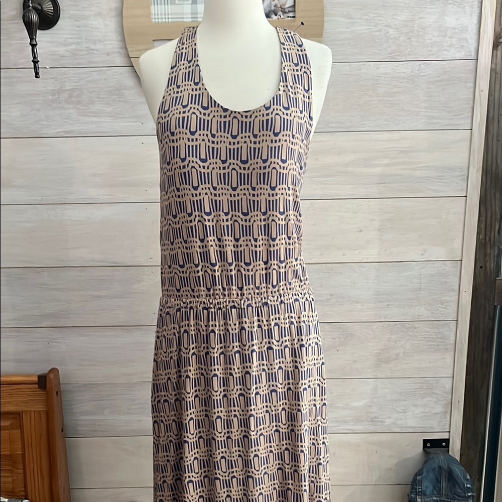 Kenar Geometric Patterned Sleeveless Dress M
